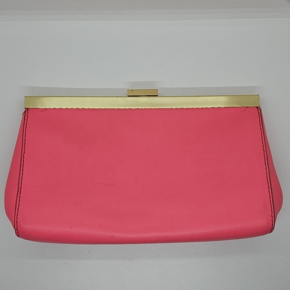 J. Crew Factory pink and gold clutch - Picture 2 of 11